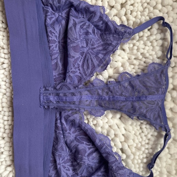 PINK Victoria's Secret Purple Lace Bralette - Picture 6 of 7